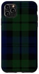 Coque pour iPhone 11 Pro Max Plaid écossais vert noir