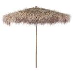 Parasol en bambou avec toit en feuille de bananier 210 cm