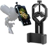 Support Universel pour téléphone Portable, Smartphone Adaptateur Universel Digiscoping Adapter pour Jumelles Monoculaire Longue-Vue Trépied Microscope et Télescope Astronomique