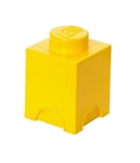 LEGO Storage Brick 1, Bright Yellow