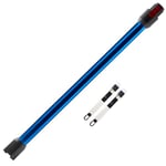 Tube Télescopique pour Dyson, Tige Rigide Rallonge compatible pour Dyson V11 V10 V15 V8 V7 Longueur 73 CM Tube À Dégagement Rapide avec Deux Petites Brosses 2 en 1 Qui Peuvent (bleu)