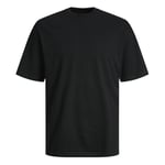 JACK&JONES PLUS Jjebradley SS Noos Styd Pls T-Shirt, Noir, XXL Hommes