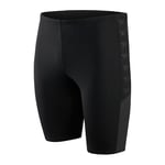 Speedo Boom Logo Splice Jammers de natation Homme, Noir/Gris Oxyde, 3XS