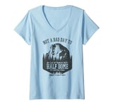 Womens Not A Bad Day To Get Lost At Yosemite Park's Half Dome V-Neck T-Shirt