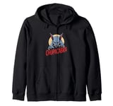 El Chupacabra Monster Graphic Cryptids Creature Women Men Zip Hoodie