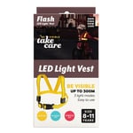 Save Lives Now Flash Led Light Vest 8-11 Yellow