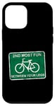 Coque pour iPhone 12 mini Cycling 2ND MOST FUN BETWEEN YOUR LEGS Bike Roadie Inspired