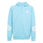 adidas Mixte Enfant All Sports NXT Hoodie, Bright Cyan/White, 11-12 Years