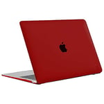 aiino - Coque Brillante Glossy Shell Compatible pour MacBook Air 13" (2020), Modèle A2179 - Rouge