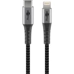 Goobay Cable Lightning / USB-c - metall / textil 0,5m