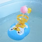 MARKS Children's Bath Water Spray Toy Baby Swimming Pool Summer Electric Seal Water Ball Playing Duck Set (Color : Blue)