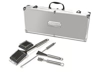 Cuisinart SBQ02E Valise Set Barbecue Entretien, 8 pièces, Aluminium brossé