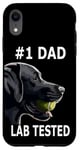 Coque pour iPhone XR #1 Lab Dad, chien de laboratoire noir