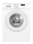 Bosch WGE03408GB Series 2, Free-Standing Washing Machine Front Loader, A Rated, 8 kg, 1400 rpm, Extremely Quick 15/30 Wash, Speed Programme, White