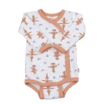 Joha Scarecrow Ull Bambus Omslagsbody Off White/Peach