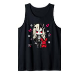 Chibi Kawaii Emo Pastel Goth Girl Japanese Creepy Anime Tank Top