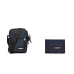 EASTPAK THE ONE Sac Bandoulière, 27 L - Triple Denim (Bleu) & CREW SINGLE Portefeuille, 27 L - Ultra Marine (Bleu)