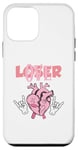 Coque pour iPhone 12 mini Pink Drip Heart Loser Lover