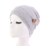 Dam Turban Chemo Hat LJUSGRÅ light gray