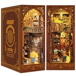 Kit de Bricolage Book Nook : Maison de poupée Miniature en Bois avec Meubles et lumière LED, bibliothèque de Sauge, Puzzle en Bois 3D, kit de Construction pour Les Personnes de 14 Ans+