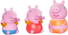 TOMY Toomies Peppa Pig, Mummy Pig, Peppa  George Bath Squirters, Baby Bath Toys