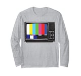 No Signal 70s 80s Television Screen Retro Vintage Funny TV Long Sleeve T-Shirt