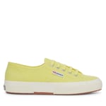 Superga Unisex Adult 2750 Cotu Classic Vegan Trainers (Sunny Lime/Avorio) - Yellow/White material_Synthetic - Size UK 7