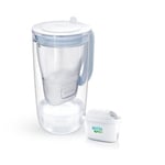 Brita Carafe filtrante Brital Model One en verre 2,5 L - 1 filtre inclus Bleu