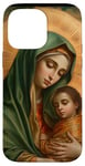 iPhone 14 Pro Max Blessed Virgin Mary Jesus Christian Case