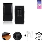 Vertical holster + headphones for Samsung Galaxy S10 Exynos Belt Pouch Protectiv