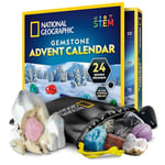 NATIONAL GEOGRAPHIC Ädelstensadventskalender - 2024 Adventskalender för Barn med 24 Ädelstenar att Öppna Varje Dag, Mini Gem Digger Kalender 16