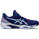 Asics Solution Speed FF 2 Womens Tennis Shoes Blue Sports Training Trainers Gym