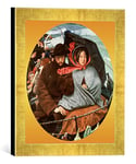 Kunst für Alle 'Encadré Image de Ford Madox Brown The Last of Angleterre, d'art dans Le Cadre de Main de qualité Photos, 30 x 30 cm, Doré Raya