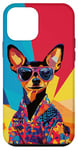 Coque pour iPhone 12 mini Pop-Art Miniature Pinscher Fashion Cute Colorful Pop Art