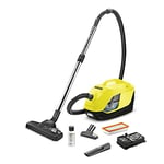 Kärcher DS 6 Aspirateur sans Sac avec Filtration par Eau Nouveau, Jaune/Noir, 650 W