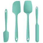 Ensemble de spatules en silicone résistant à la chaleur: U-Tastes 315 ℃ Caoutchouc de silicone flexible haute température Cuisine Cuisson Mélange Grattoir de four Set de 4 (Aqua Sky)