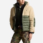 The Colden Hybrid Jacket - Company Olive / Spring Beige