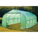 SERRE DE JARDIN SERRE TUNNEL 6 SECTIONS 6X3X2M 18M²