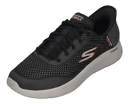 Skechers Mens Slip Ins: Go Walk Flex New World Runners Black/Orange 10 (45)