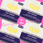 LACURA Q10 Face Cream Day Hyaluronic Anti Ageing Moisturiser SPF20 4 x Jars Aldi