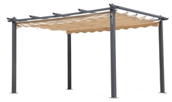 Pergola en Aluminium Avec Toile Rétractable MT 3X4 2018 I GIARDINI DEL RE