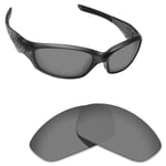 Hawkry Polarized Replacement Lenses for-Oakley Straight Jacket 2007 Sport Black