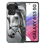 Coque pour Samsung Galaxy A53 5G Animal Cheval Blanc