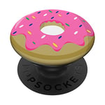 Pink Donut Pop Socket for Phone Cute PopSockets Jelly Donut PopSockets Swappable PopGrip