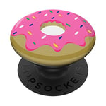 Pink Donut Pop Socket for Phone Cute PopSockets Jelly Donut PopSockets Adhesive PopGrip