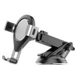 Suction Cup MobilePhone Mount Stand, Adjustable Car Phone Holder, Stretchable Windshield Mount