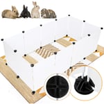 TolleTour Enclos Petits Animaux Cage petits animaux Enclos libre diy hamster rongeurs petits animaux Parc pour chiots Parc blanc