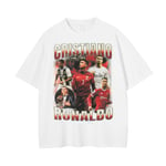 T-shirt REA Ronaldo Portugal & United sports tröja vit M