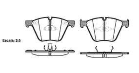 Bromsbelägg Remsa - BMW - 5-SERIE-serie, X5 f15, X5 e70, X6 m, 5-serie f07, 7-serie, X6