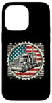 iPhone 14 Pro Max Semi-Trailer Trucker Big Rig American Flag Truck Driver Case